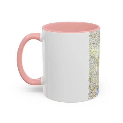 China (1964) (Map) Accent Coffee Mug-Go Mug Yourself