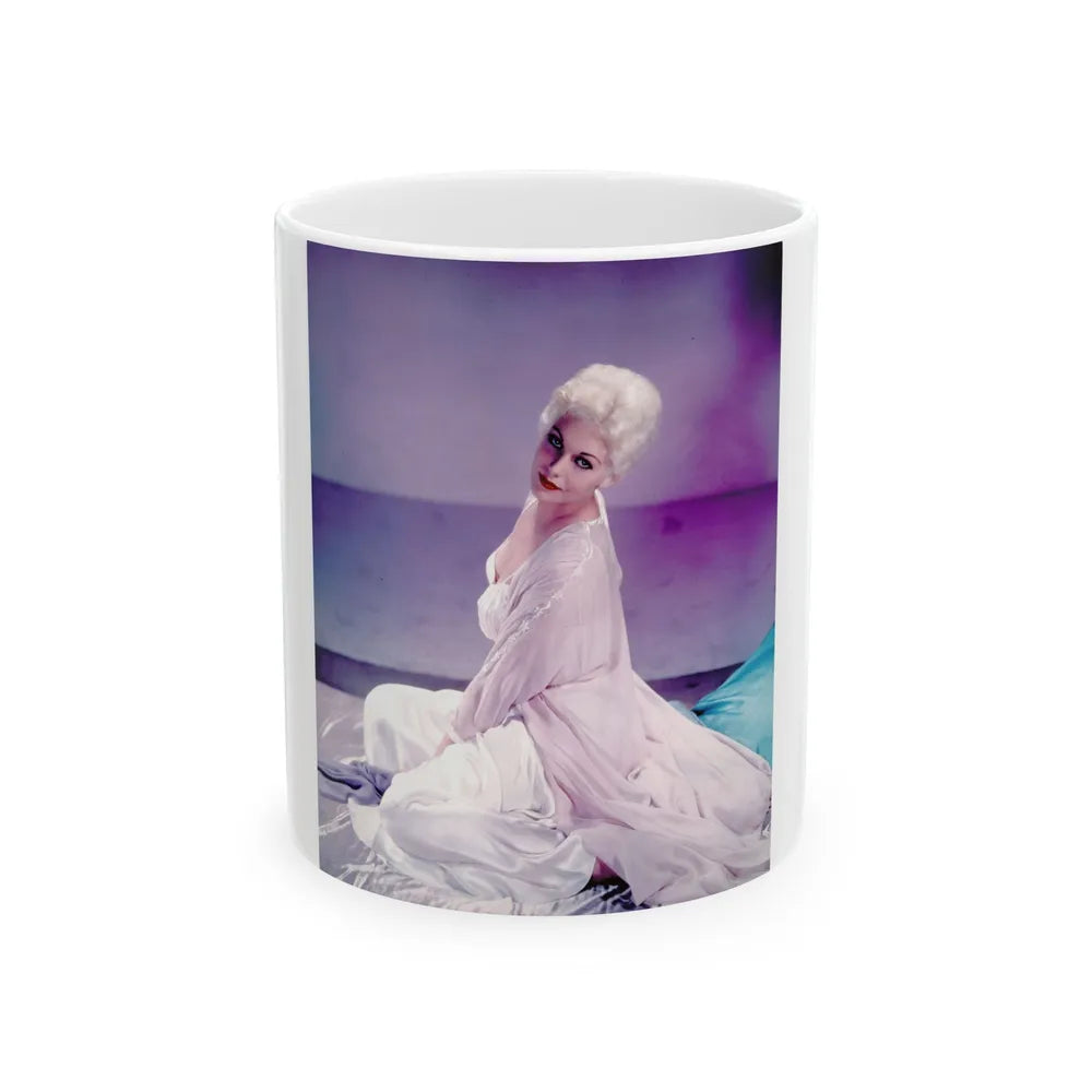 Kim Novak #334 (Vintage Female Icon) White Coffee Mug-11oz-Go Mug Yourself