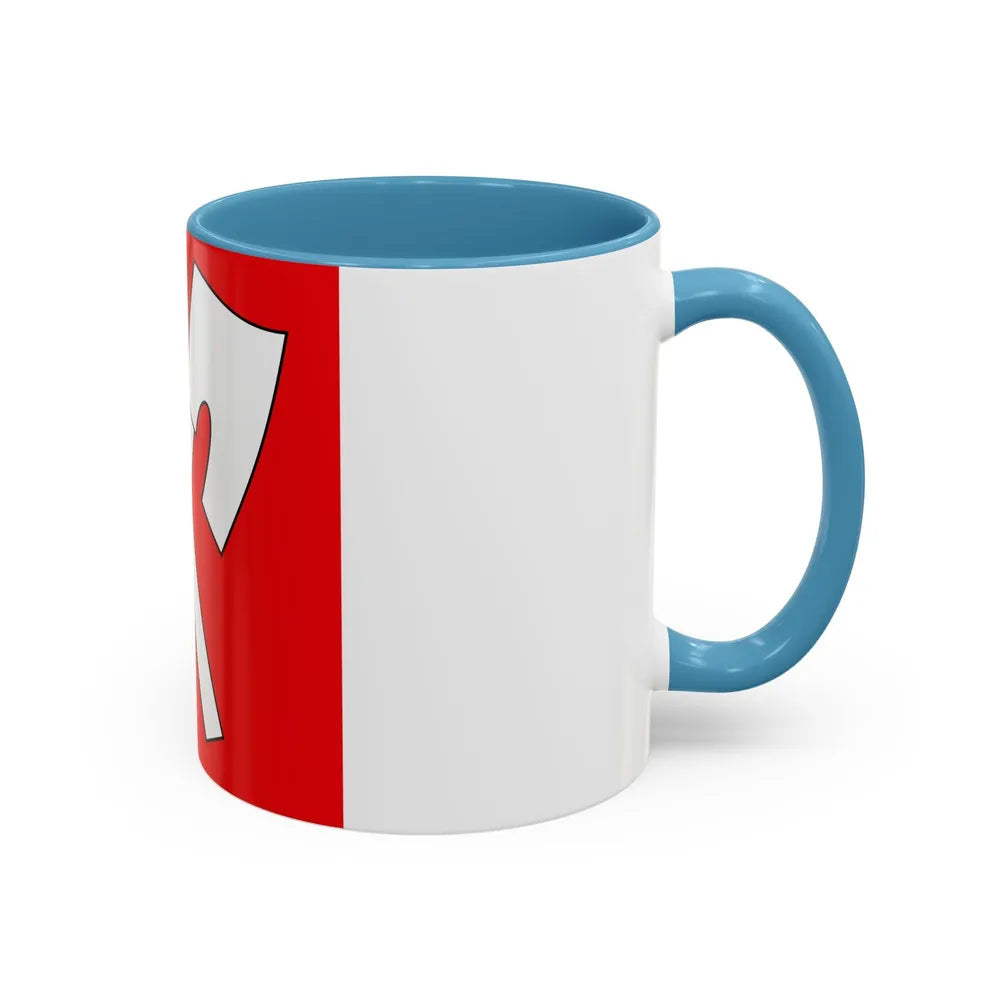 Flag of Biel Switzerland - Accent Coffee Mug-Go Mug Yourself