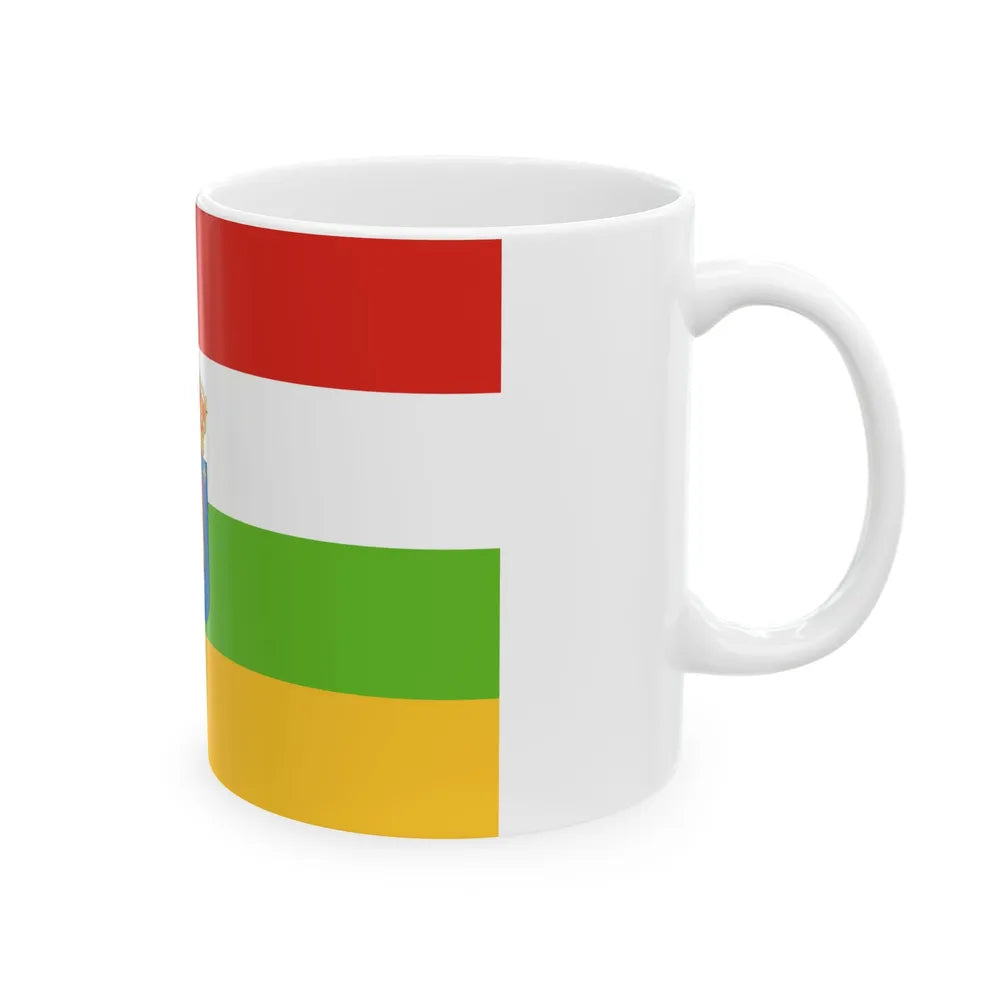 Flag of La Rioja Spain - White Coffee Mug-Go Mug Yourself