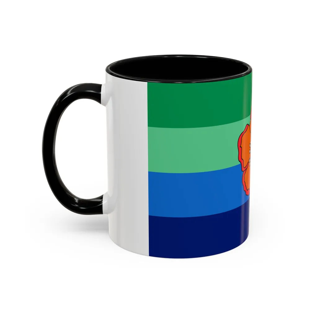 Flag of Angaur Palau - Accent Coffee Mug-Go Mug Yourself