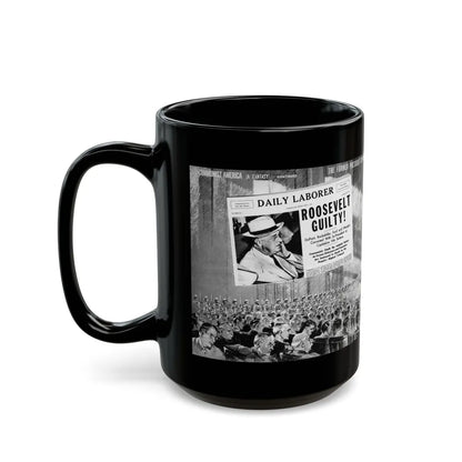 Communist America (A Fantasy), Click magazine, March 1940 - Black Coffee Mug-Go Mug Yourself