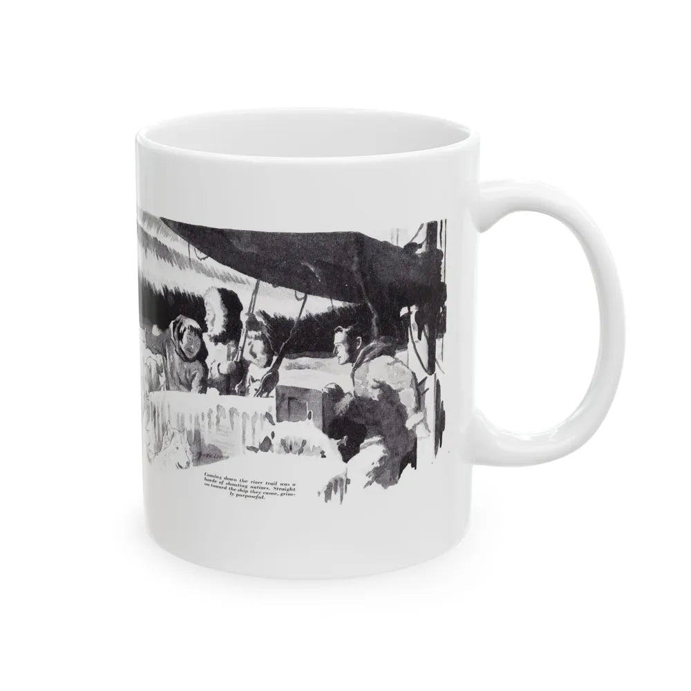 Connie Morgan in the Arctic, The American Boy, February 1936 - White Coffee Mug-Go Mug Yourself