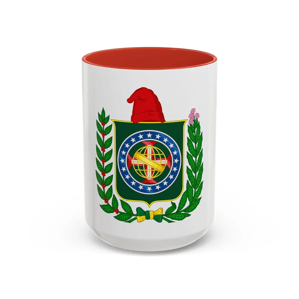 Republican Convention Brazil Emblem - Accent Coffee Mug-15oz-Red-Go Mug Yourself