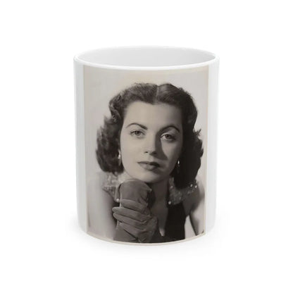 Faith Domergue #140 (Vintage Female Icon) White Coffee Mug-11oz-Go Mug Yourself