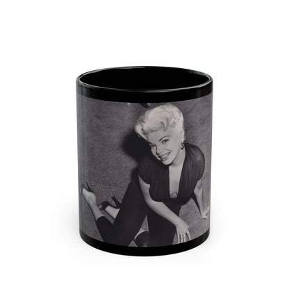 Barbara Nichols #474 (Vintage Female Icon) Black Coffee Mug-11oz-Go Mug Yourself