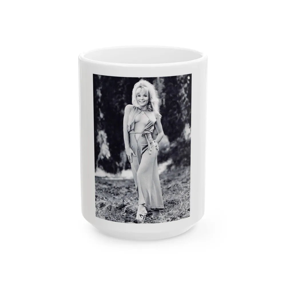 Francine York #45 (Vintage Female Icon) White Coffee Mug-15oz-Go Mug Yourself