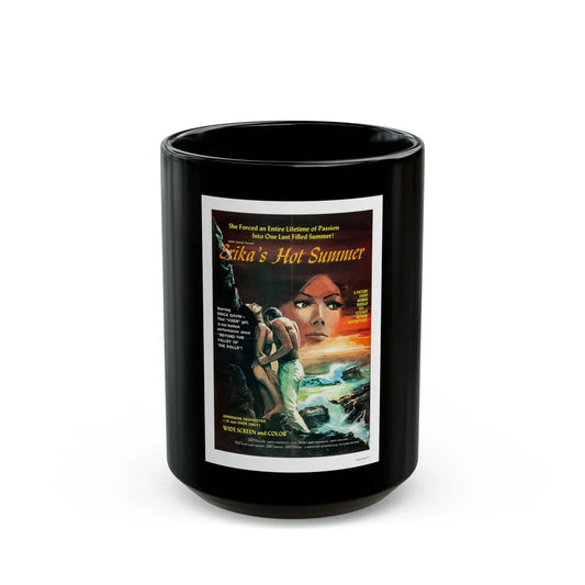 ERIKA'S HOT SUMMER 1971 Movie Poster - Black Coffee Mug-15oz-Go Mug Yourself