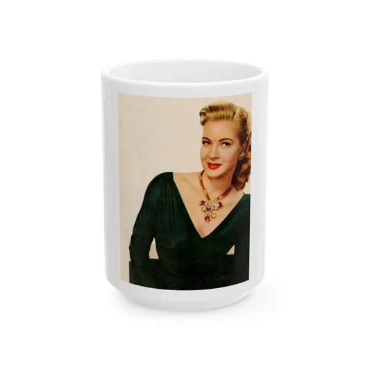 Lori Nelson #85 (Vintage Female Icon) White Coffee Mug-15oz-Go Mug Yourself