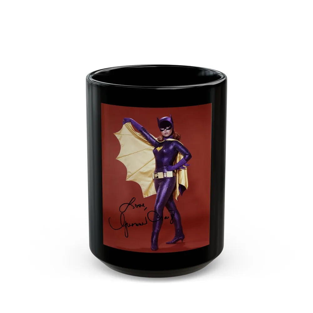 Yvonne Craig #158 - Batgirl Photo (Vintage Female Icon) Black Coffee Mug-15oz-Go Mug Yourself