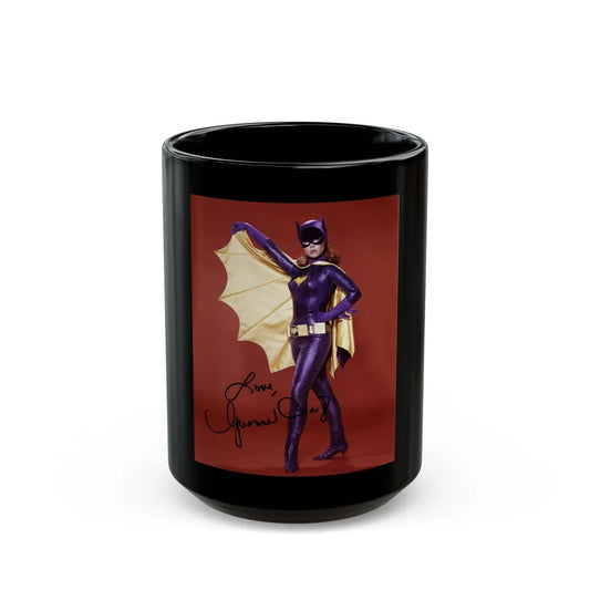 Yvonne Craig #158 - Batgirl Photo (Vintage Female Icon) Black Coffee Mug-15oz-Go Mug Yourself