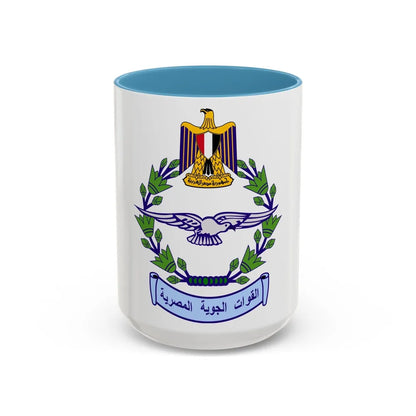 Egyptian Air Force - Accent Coffee Mug-15oz-Light Blue-Go Mug Yourself