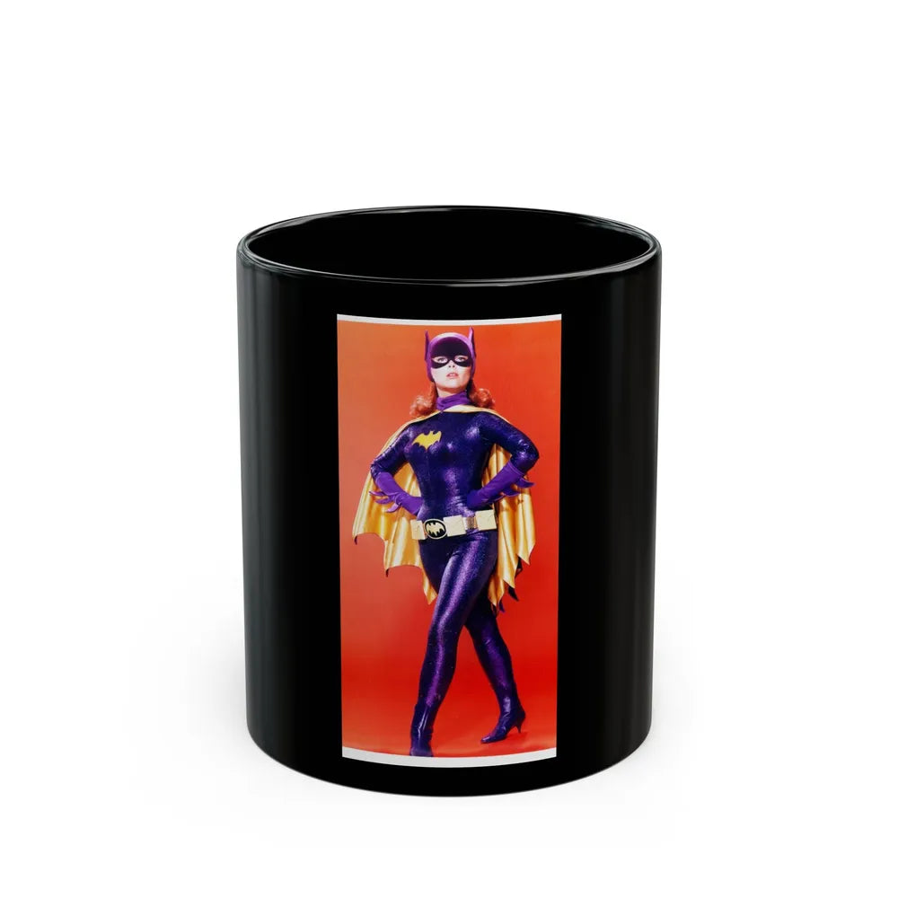 Yvonne Craig #45 - Batgirl Photo (Vintage Female Icon) Black Coffee Mug-11oz-Go Mug Yourself