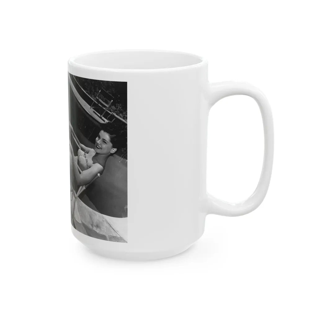 Debra Paget #626 (Vintage Female Icon) White Coffee Mug-Go Mug Yourself