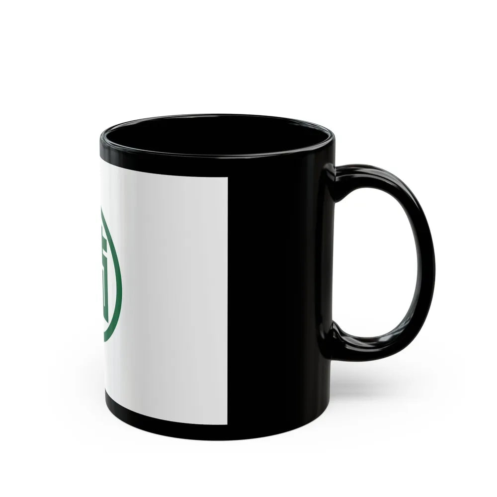 Flag of Gifu Prefecture Japan - Black Coffee Mug-Go Mug Yourself