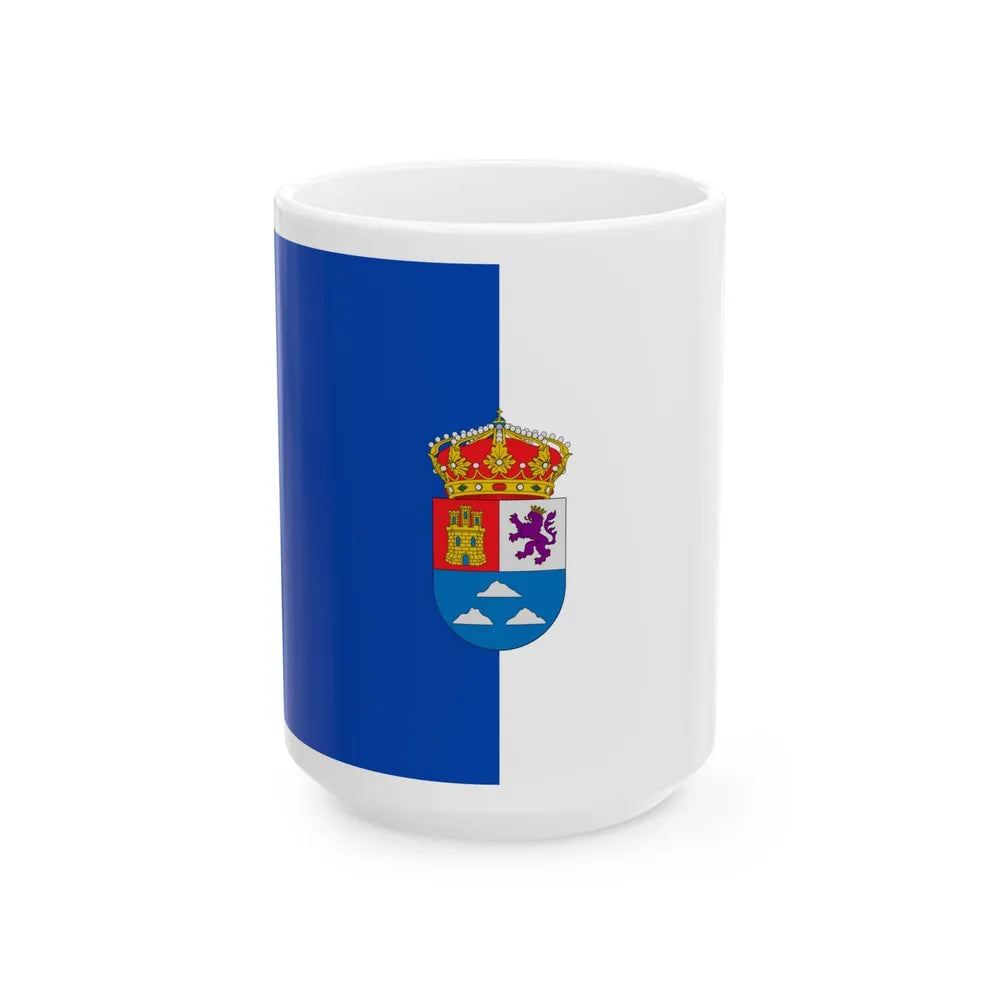 Flag of Las Palmas Spain - White Coffee Mug-15oz-Go Mug Yourself