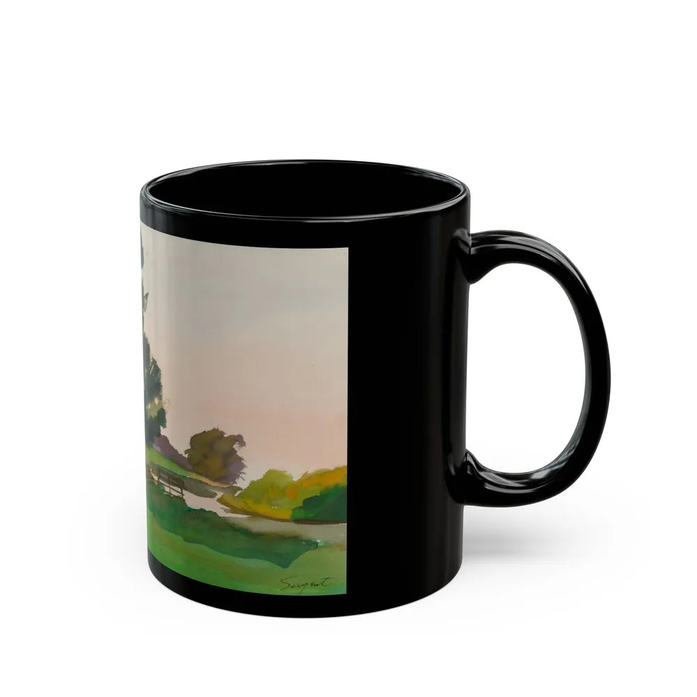 Country Life (1) - Black Coffee Mug-Go Mug Yourself