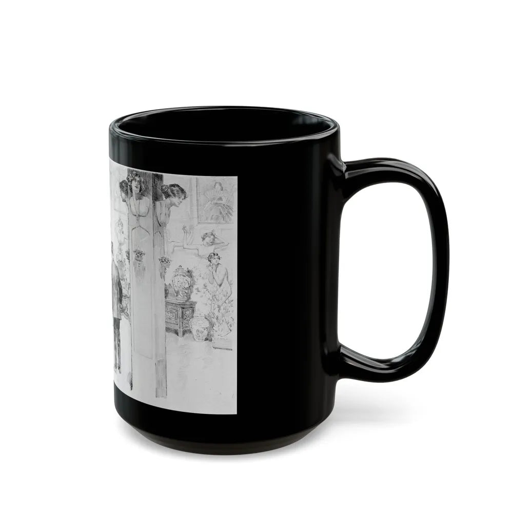 Hall of Beauties - Black Coffee Mug-Go Mug Yourself