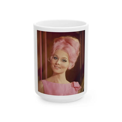 Diane McBaine #23 (Vintage Female Icon) White Coffee Mug-15oz-Go Mug Yourself