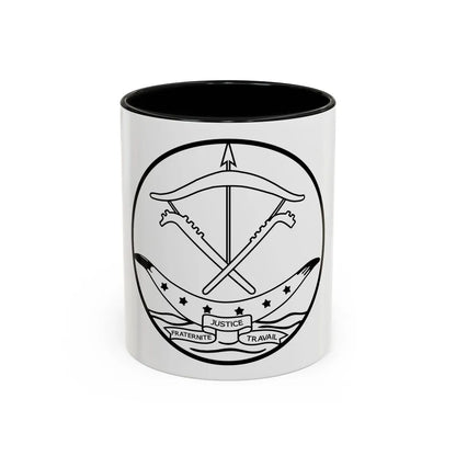 Seal of Dahomey - Accent Coffee Mug-11oz-Black-Go Mug Yourself