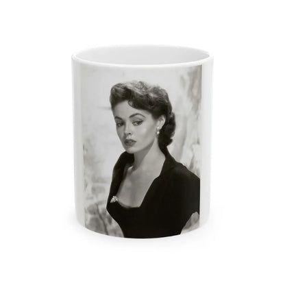 Barbara Darrow #06 (Vintage Female Icon) White Coffee Mug-11oz-Go Mug Yourself