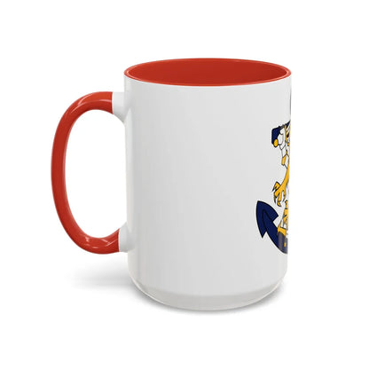 Coat of Arms of Finnish Navy - Accent Coffee Mug-Go Mug Yourself