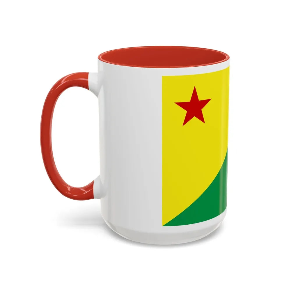 Flag of Acre Brazil - Accent Coffee Mug-Go Mug Yourself