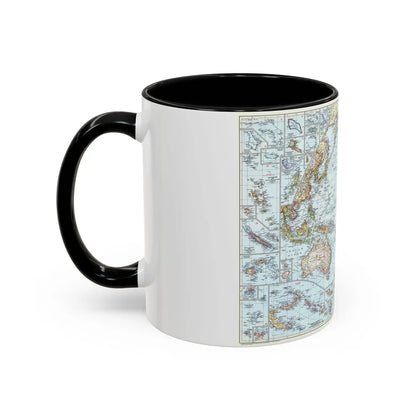 Pacific Ocean (1952) (Map) Accent Coffee Mug-Go Mug Yourself