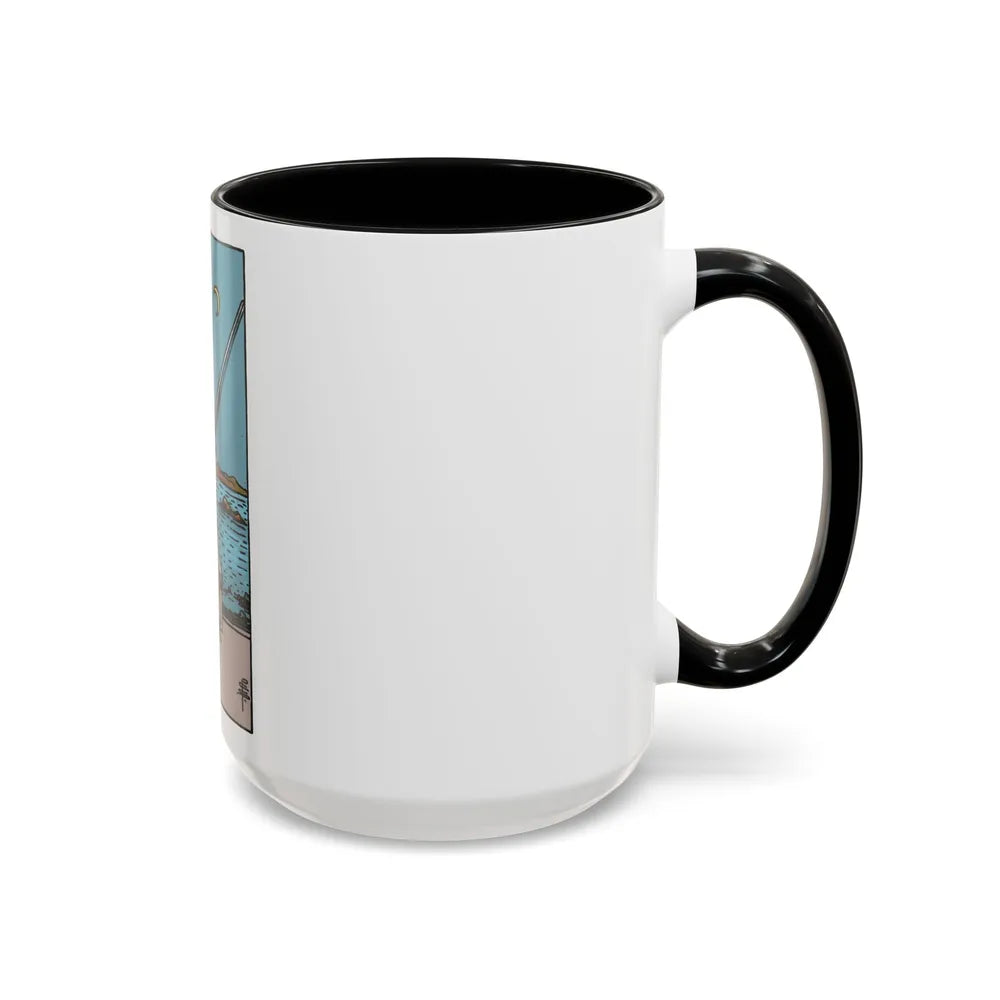 The 2 of Swords (Tarot Card) Accent Coffee Mug-Go Mug Yourself