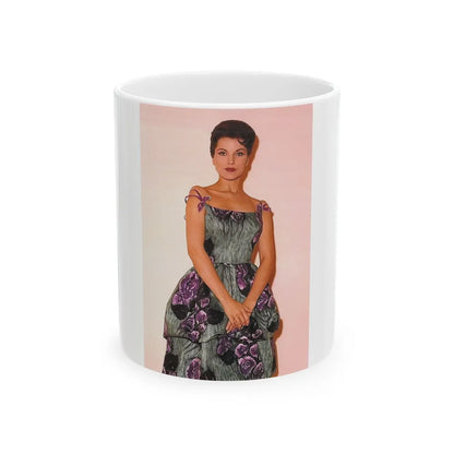 Debra Paget #643 (Vintage Female Icon) White Coffee Mug-11oz-Go Mug Yourself