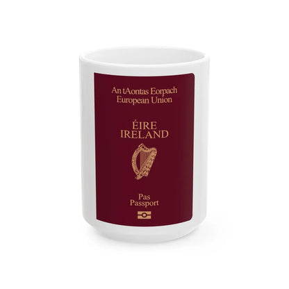 Irish Passport - White Coffee Mug-15oz-Go Mug Yourself