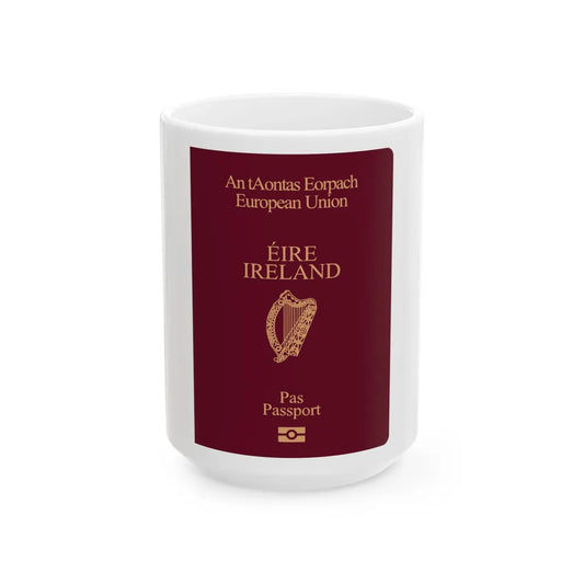 Irish Passport - White Coffee Mug-15oz-Go Mug Yourself