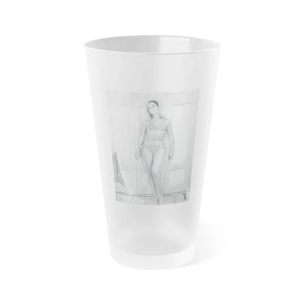 Linda Gaye Scott #01 (Vintage Female Icon) Frosted Pint 16oz-16oz-Frosted-Go Mug Yourself