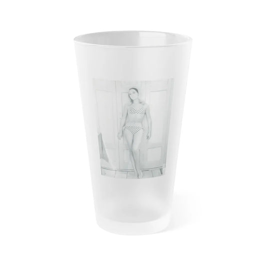 Linda Gaye Scott #01 (Vintage Female Icon) Frosted Pint 16oz-16oz-Frosted-Go Mug Yourself