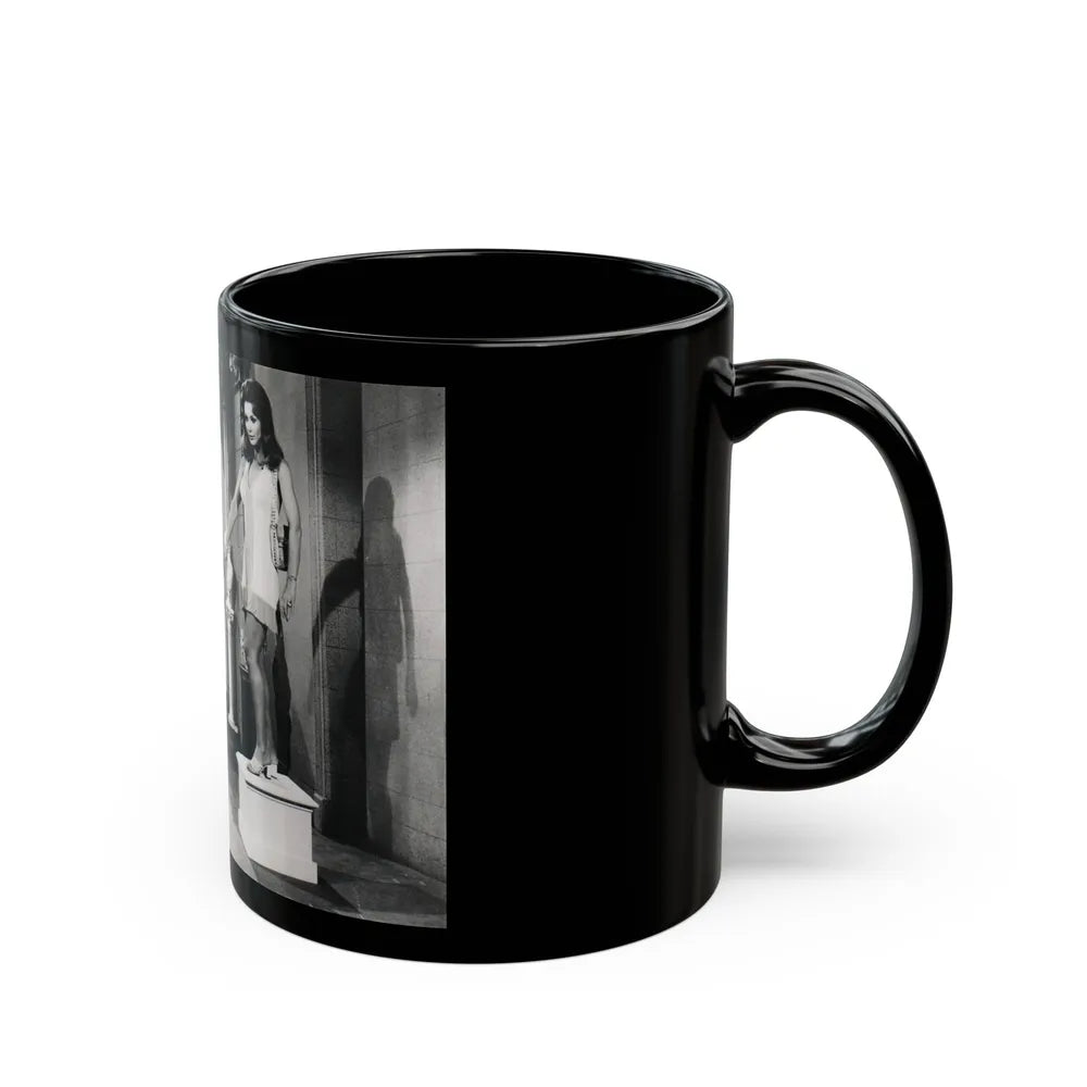 Francine York #71 (Vintage Female Icon) Black Coffee Mug-Go Mug Yourself