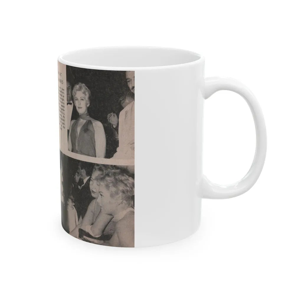 Kim Novak #147 - Scanned Mag. 66 Photos (Vintage Female Icon) White Coffee Mug-Go Mug Yourself