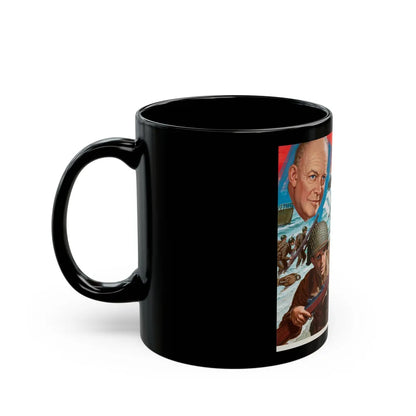 D-Day - Black Coffee Mug-Go Mug Yourself