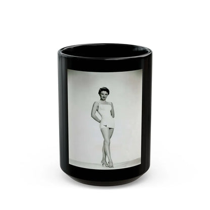 Carol Ohmart #62 (Vintage Female Icon) Black Coffee Mug-15oz-Go Mug Yourself