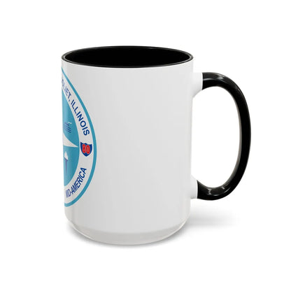 Seal of Joliet Illinois - Accent Coffee Mug-Go Mug Yourself