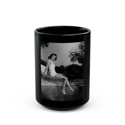 Dorothy Malone #155 (Vintage Female Icon) Black Coffee Mug-15oz-Go Mug Yourself