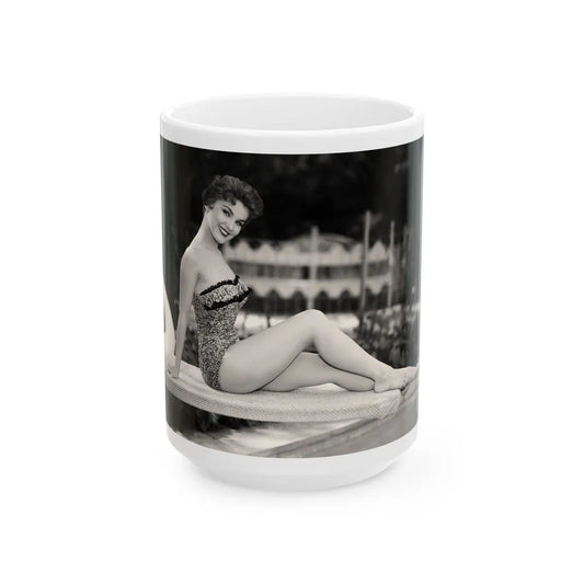 Debra Paget #370 (Vintage Female Icon) White Coffee Mug-15oz-Go Mug Yourself