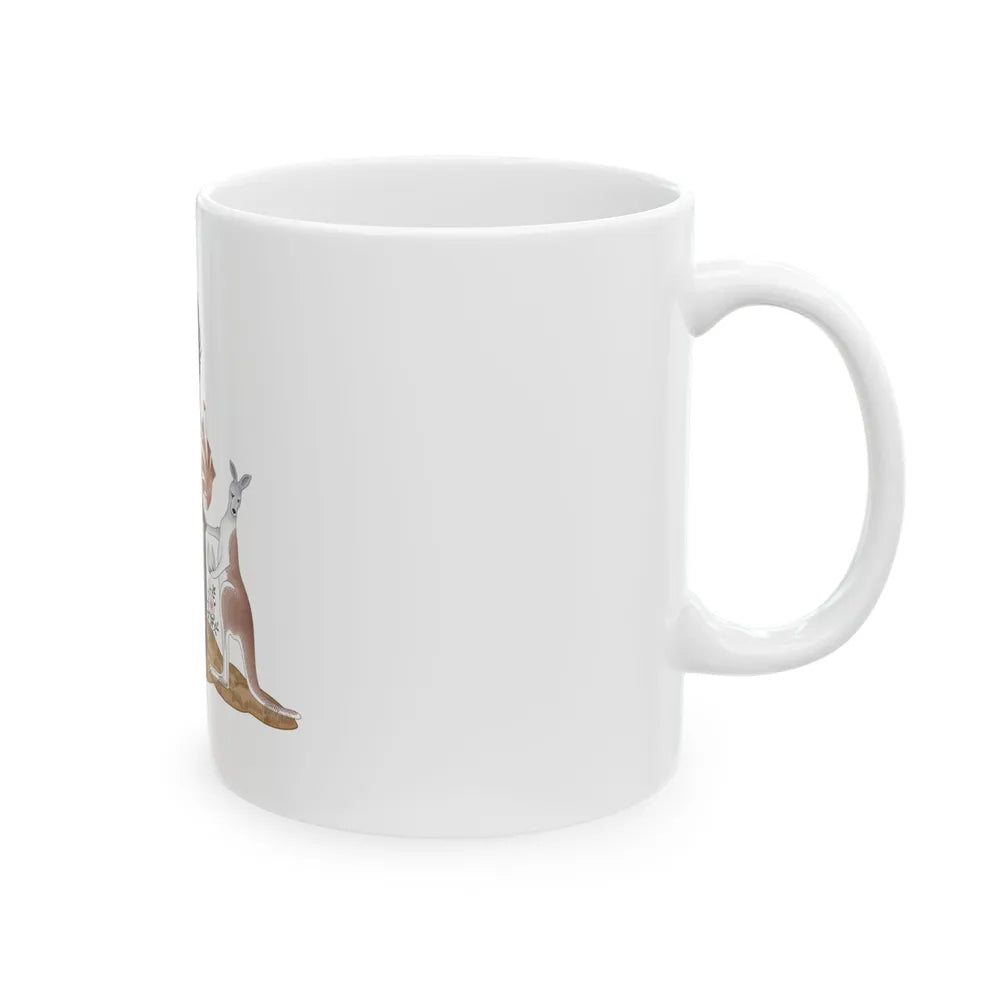 Coat of arms of the Northern Territory - White Coffee Mug-Go Mug Yourself