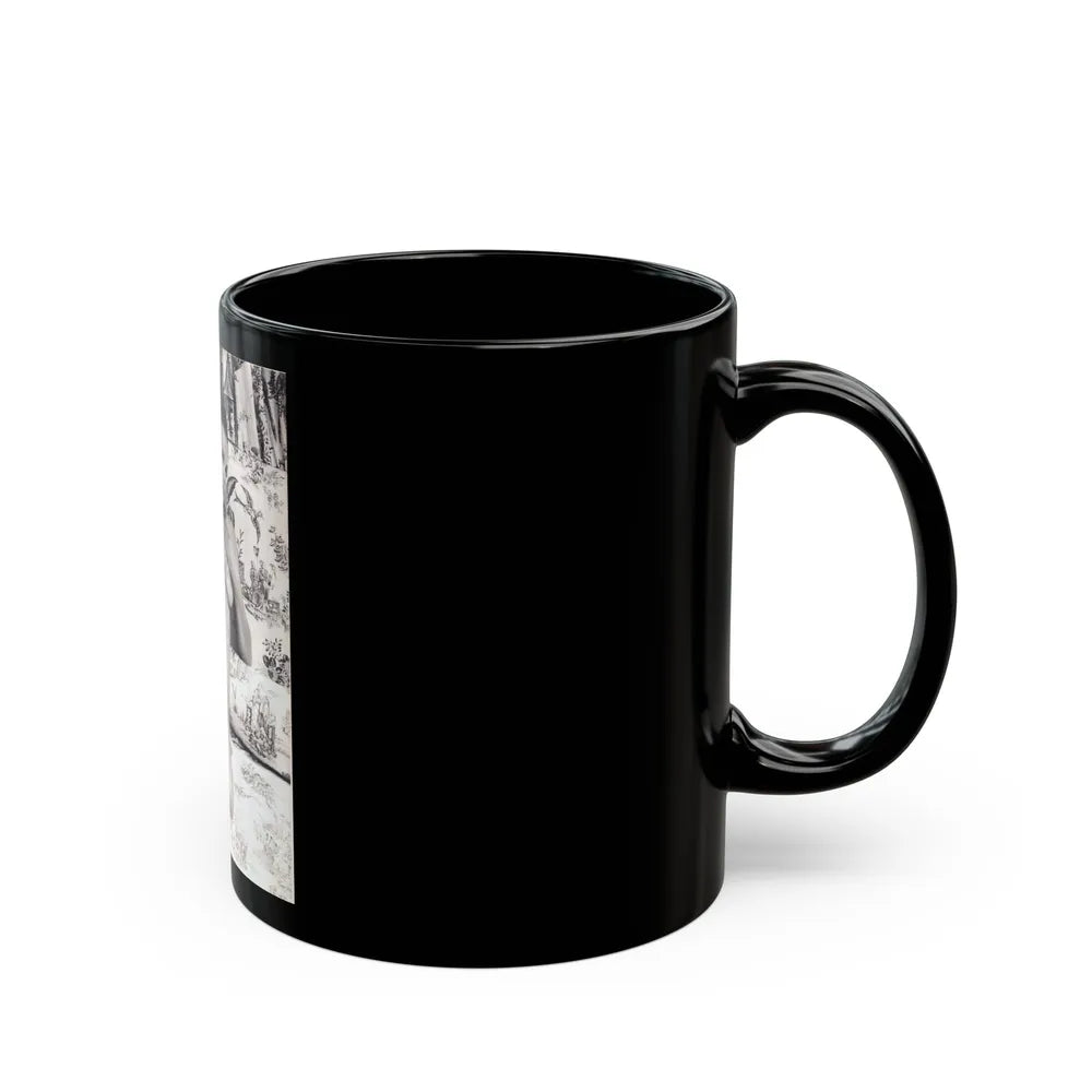 Julie Ege #247 (Vintage Female Icon) Black Coffee Mug-Go Mug Yourself