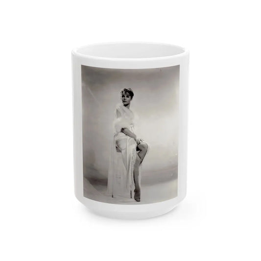 Elizabeth Montgomery #74 (Vintage Female Icon) White Coffee Mug-15oz-Go Mug Yourself