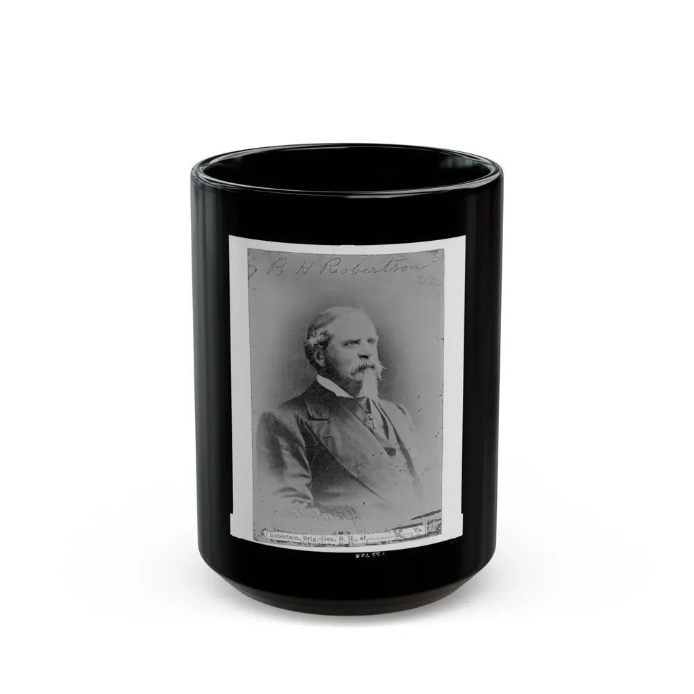 B.H. Robertson, Va. (U.S. Civil War) Black Coffee Mug-15oz-Go Mug Yourself