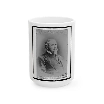 B.H. Robertson, Va. (U.S. Civil War) White Coffee Mug-15oz-Go Mug Yourself