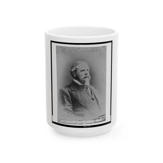 B.H. Robertson, Va. (U.S. Civil War) White Coffee Mug-15oz-Go Mug Yourself