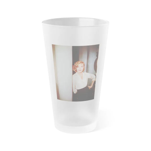 Leslie Parrish #203 (Vintage Female Icon) Frosted Pint 16oz-16oz-Frosted-Go Mug Yourself