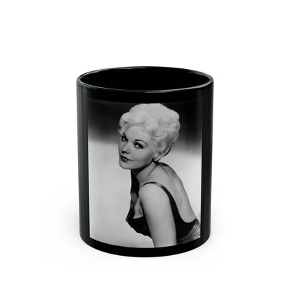 Kim Novak #376 (Vintage Female Icon) Black Coffee Mug-11oz-Go Mug Yourself