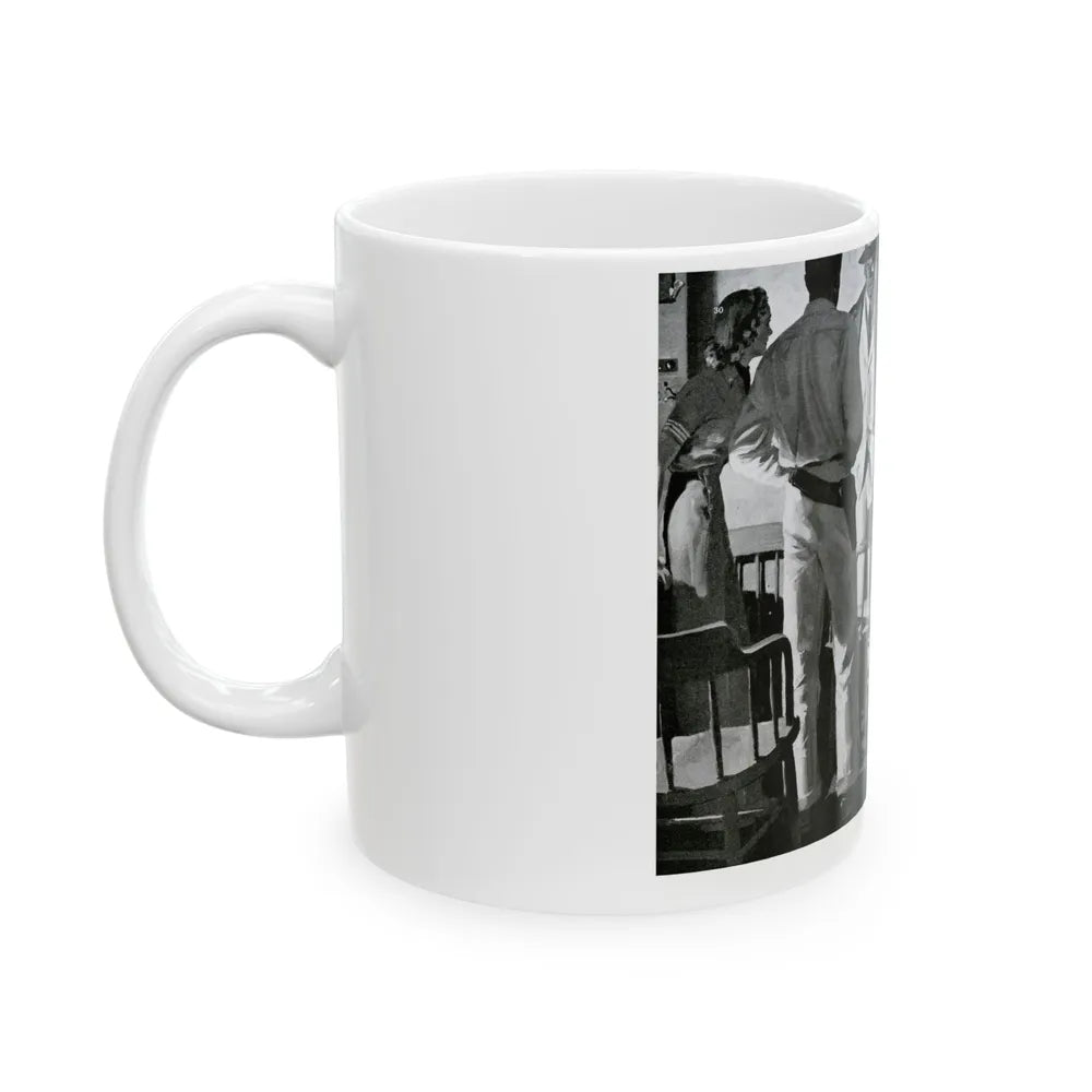 Donner Swung the Luger with Dangerous Abandon, 1940 - White Coffee Mug-Go Mug Yourself